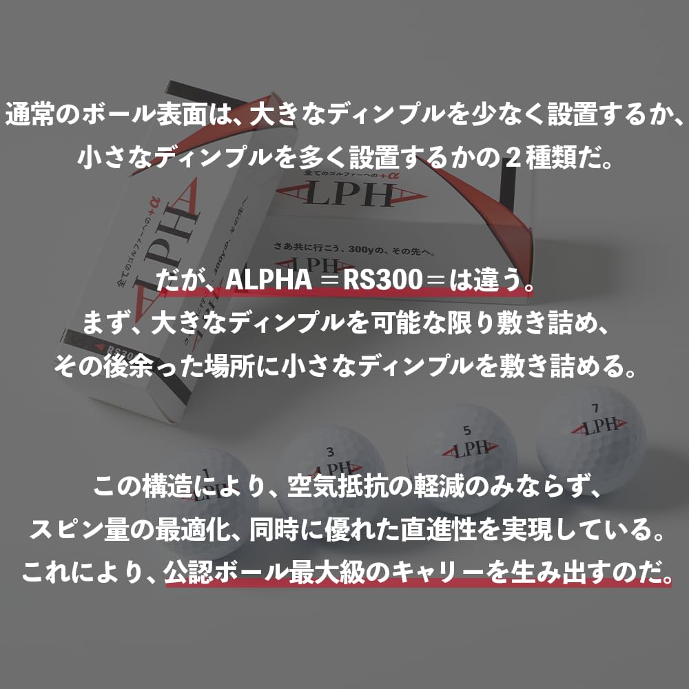 ALPHA Golf Balls 1 Dozen Genuine Product (12 Pieces) =RS300= (Moon White)