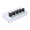 4 Channel Sound Mixer Rechargeable Portable Low Noise Stereo Sound Mixer for Home Studio Recording Live Streaming White