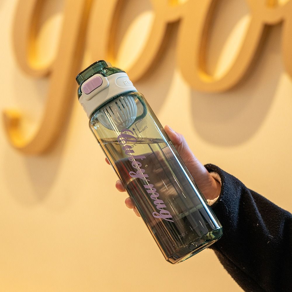 PP 1000ml Sports Water Bottle Large Capacity Outdoor Sports Kettle Colorful Plastic Cup School