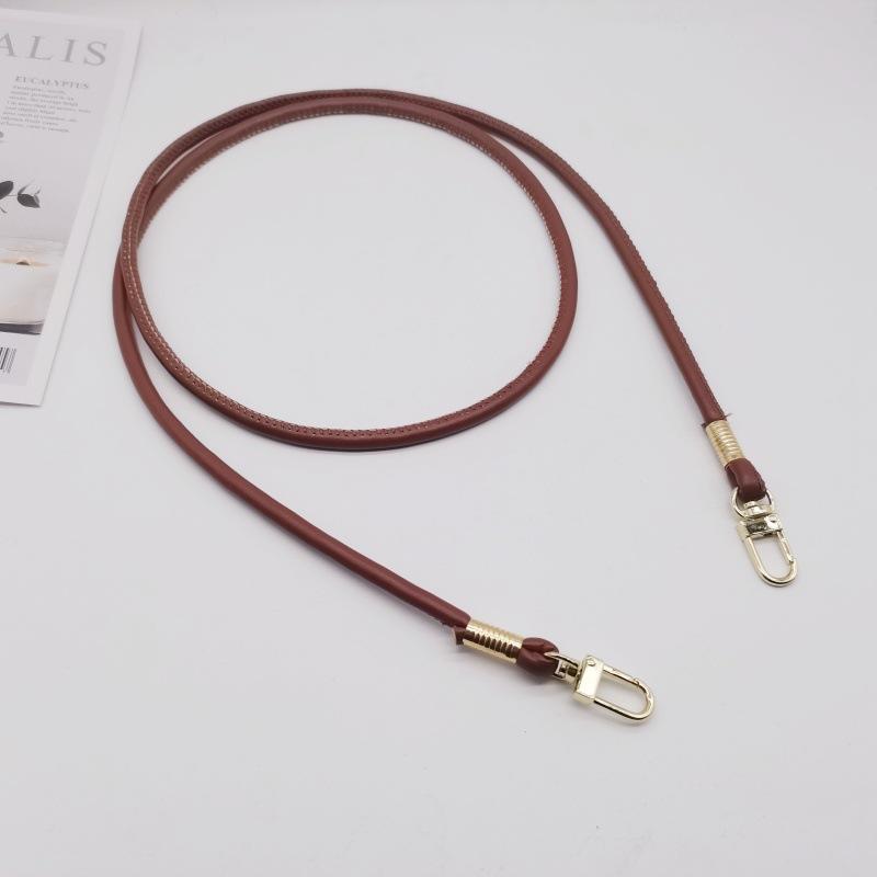 Simple and Versatile PU Square Buckle Round Leather Rope Replaceable Bag with One-shoulder Diagonal Mobile Phone Lanyard Bag Accessories
