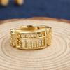 Luxurious Golden Abacus Ring: Pure Silver & Copper Coin Engraved Statement Piece for Trendsetting Men