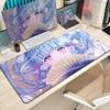 Kawaii Anime Girl Desk Mat Genshin Impact Game Mouse Pad Pretty Kamisato Ayaka Mousepad Laptop Gaming Non-slip Mousepad Mice Rug