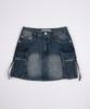 Deketeuumeon Cargo Mini Skirt Dcsk004Bluea