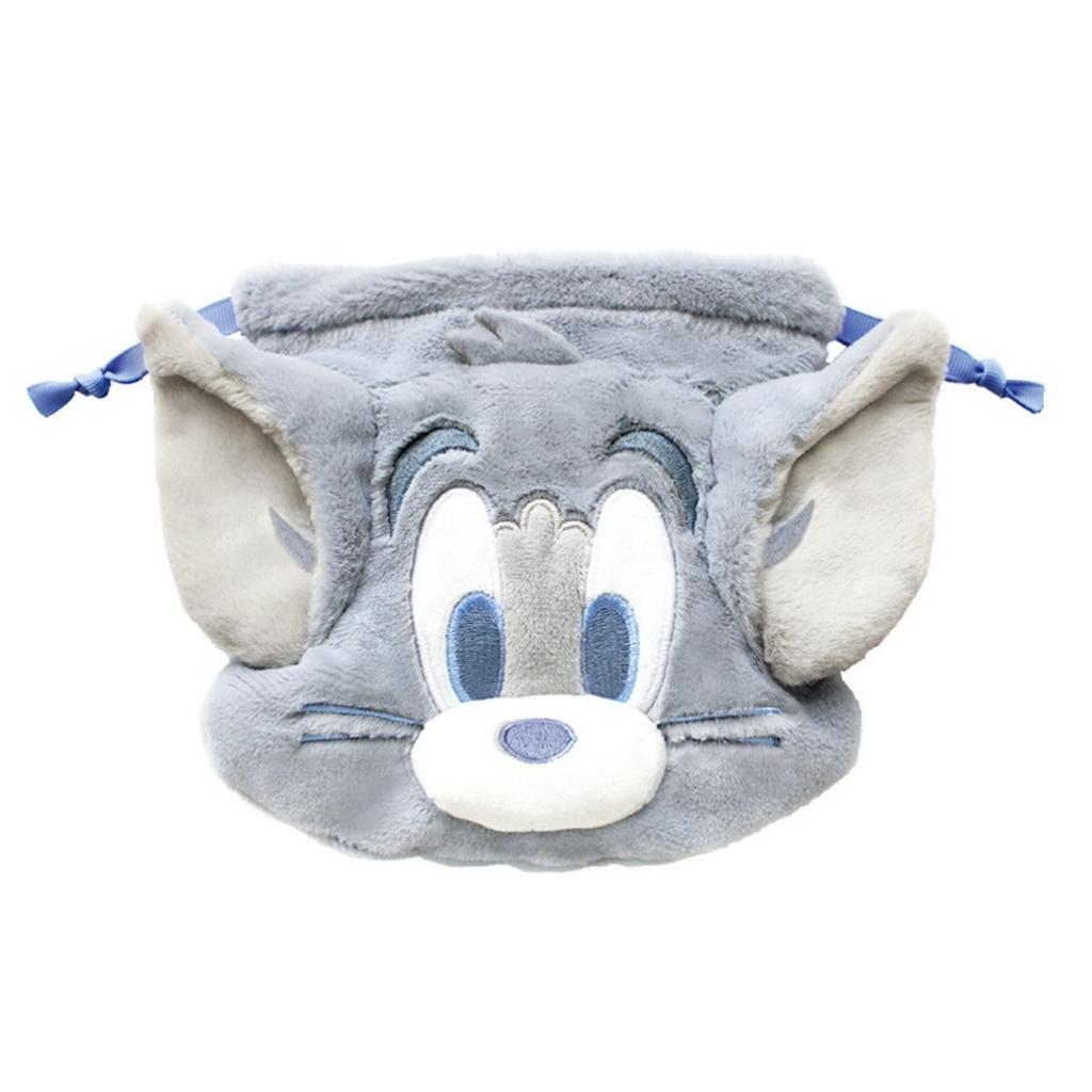 Tees Factory Tom and Jerry Plush Drawstring Dusty H170xW155xD10mm Bag, Color/Tom, Approx. (excluding ears), TJ-5530483DT