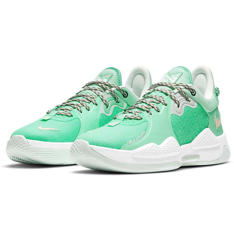 Nike PG 5 Play for the Future Men Sneakers Green Green-Glow Glacier-Blue CW3143-300