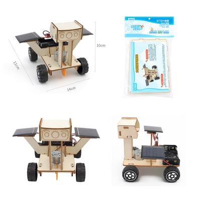 DIY Solar Lunar Rover Model Children Technology Science Toys Physic Experimental Tool STEM Kit Learning Educational for Kids