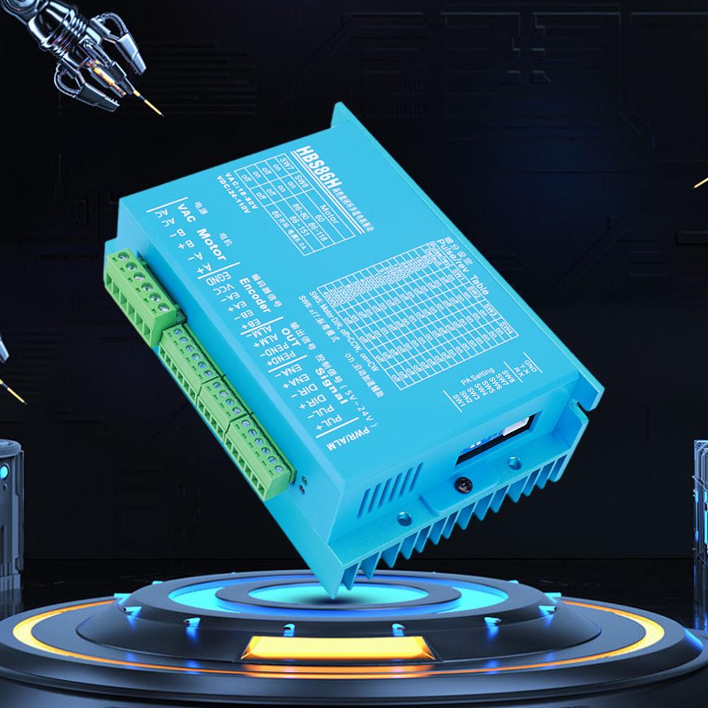 HBS86H Closed Loops Two-Phase Digital Stepper Driver with RS232 Port Motor Drive Replacement Hybrid Step Servos Driver