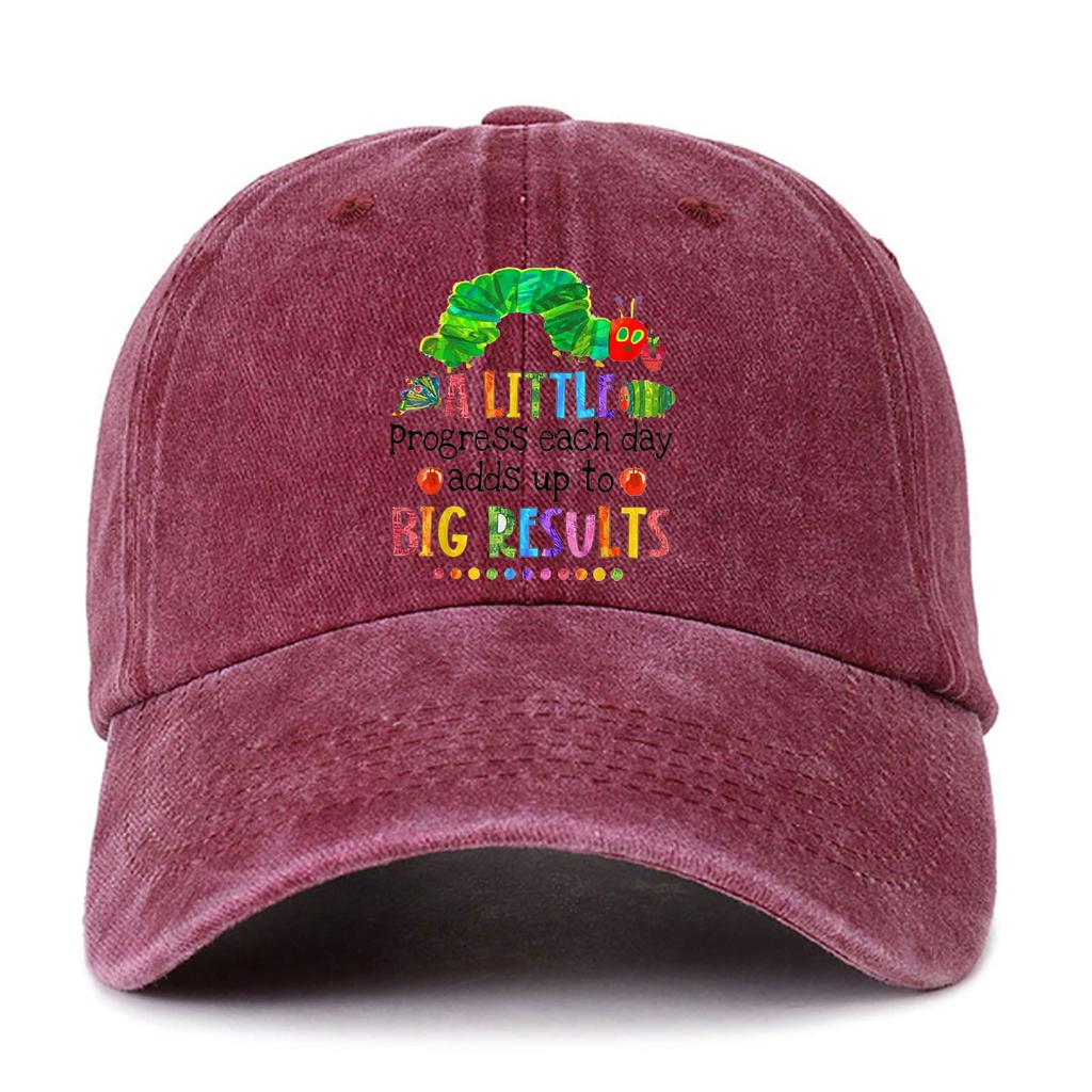 Velmi hladová housenka Grafická kšiltovka Retro kreslená estetika Hudba Dámská Unisex Letní Baseballová kšiltovka Vintage styl Unisex