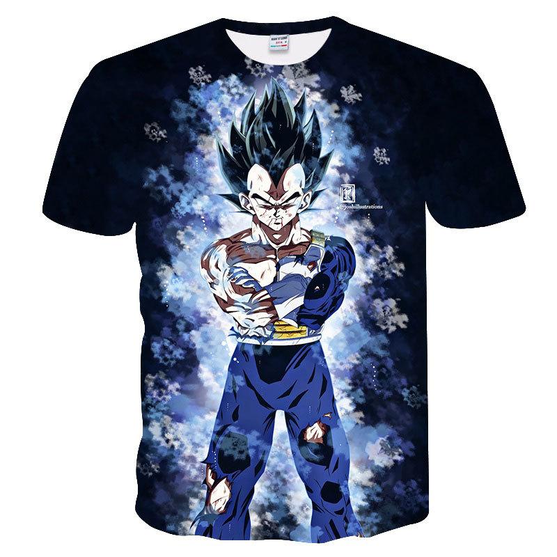 Dragon Ball Goku 3D Print Short Sleeve T-Shirt for Anime Enthusiasts