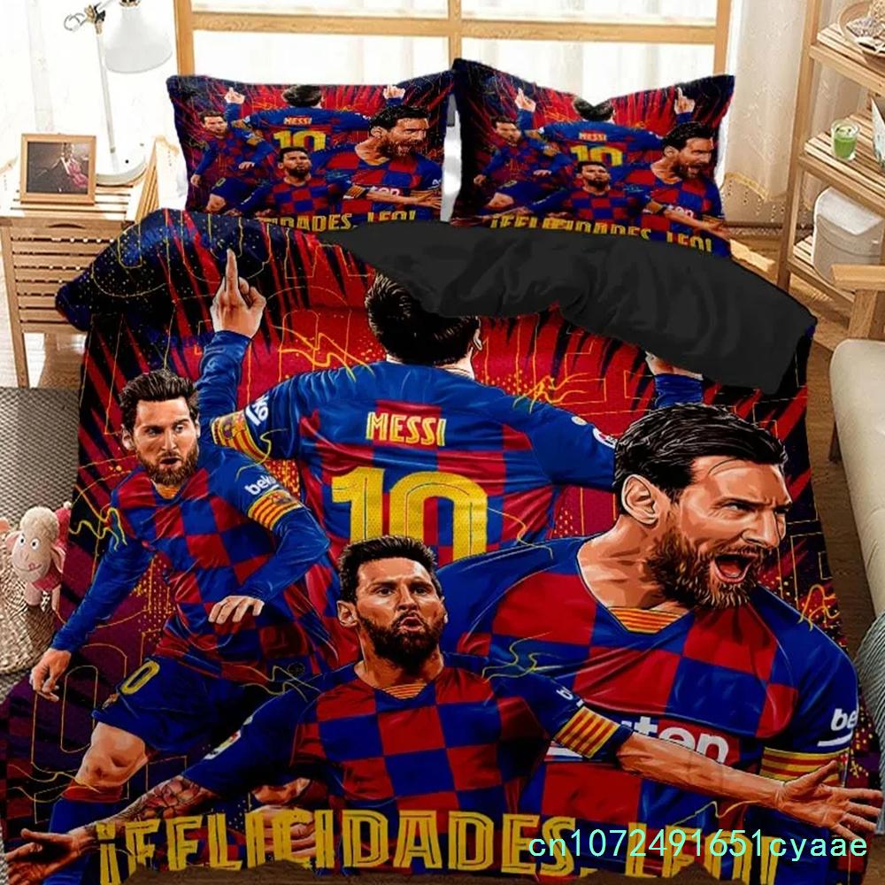 3D Print Football Star NO.10 Bedding Set Boys Girls Twin Queen Size Duvet Cover Pillowcase Bed Adult Home Textileextile
