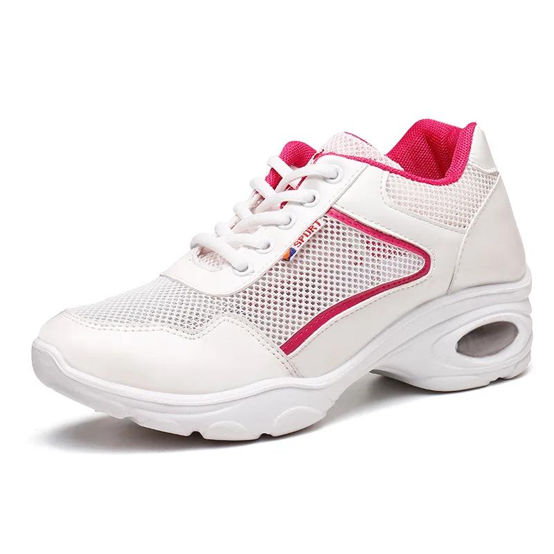 Women's Platform Sneakers Dancing Shoes Lace Up Female's Breathable Woman Dance Shoe Outdoor Ladies Running Shoes Mujer