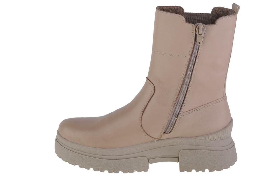 RIEKER Booties, Womens Beige Chelsea Boots