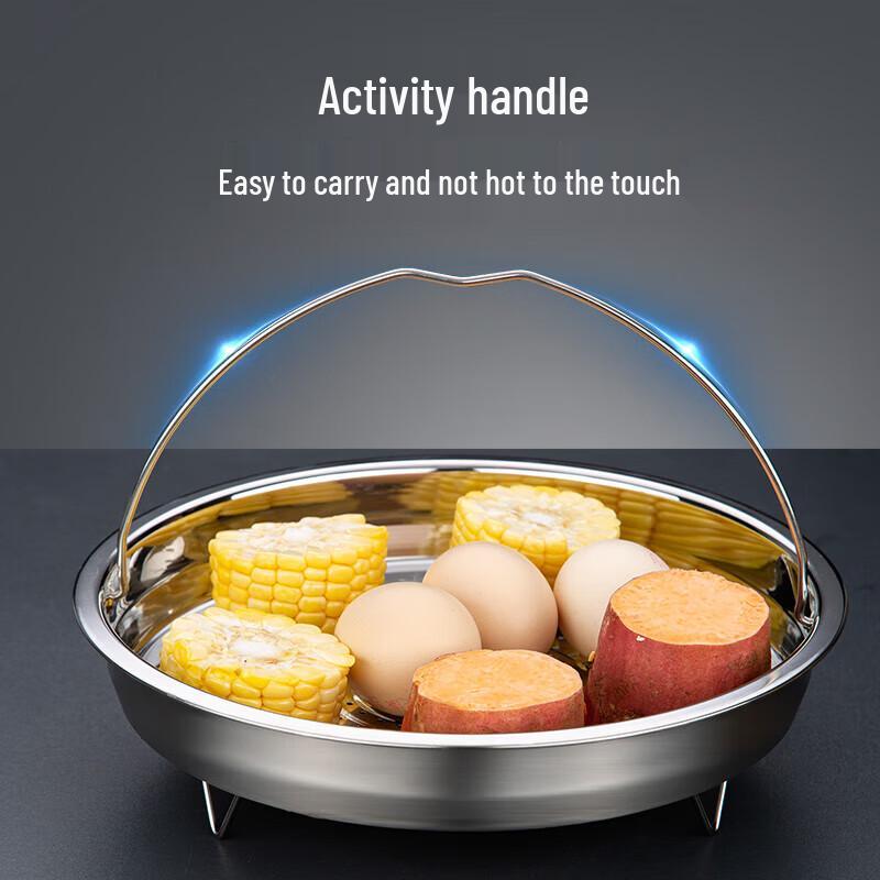 304 Stainless Steel Steaming Rack with Handle