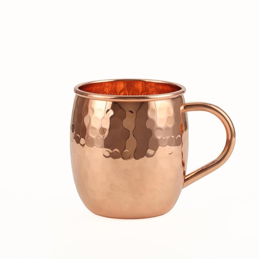 Copper Mule Mug,  Shiny Moscow Mule Beer Mug Cup, Cocktail , Ideal for Cocktails, Drinks, & Gifts, Best for Parties (500 Ml) Set of 1