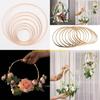 F26C 10/15/18/20cm Macrame Bamboo Hoop Craft Dream Catcher Ring Circle for DIY Wedding Wreath Decoration Dreamcatcher Material