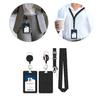 Leopards Retractable Badge Holder Waterproof ABS Card Holder With Retractable Lanyard For Corporate Business Employee