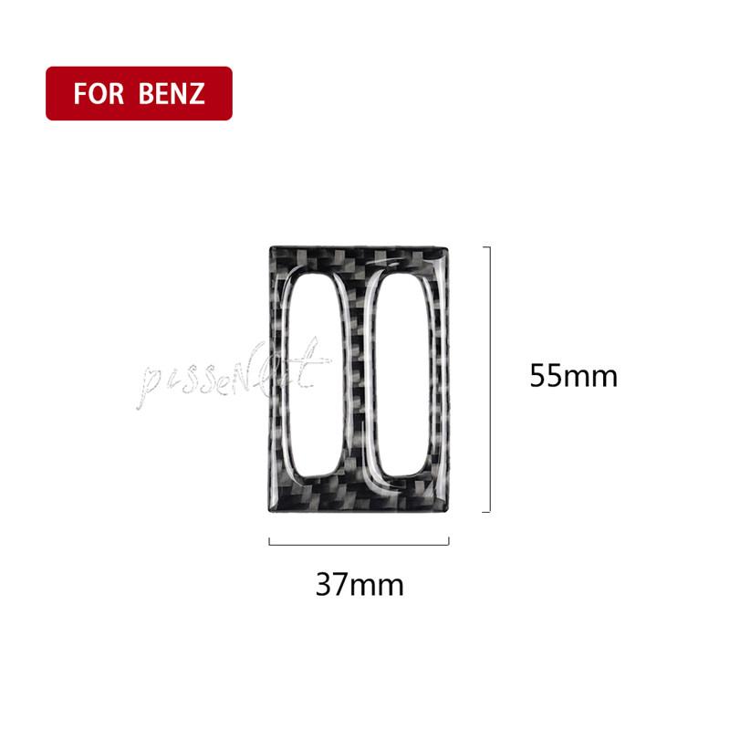 Car Interior Accessories Carbon Fiber Air Outlet Knob Car Stickers For Mercedes W204 C CLASS 2011 2012 2013 Car Styling Stickers
