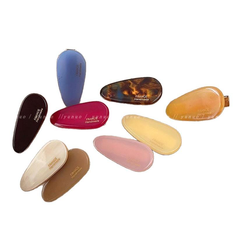 Sweet Acetate Water Drop Hair Clip for Women and Kids - Spring/Summer Duckbill Hairpin