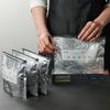 10 Stück Aluminiumfolien-Aufbewahrungsbeutel Gefrierbeutel Versiegelbare Organizer Lebensmittelverpackung Wiederverwendbare Vorratskammer Geruchsdichte Beutel Küchenhelfer