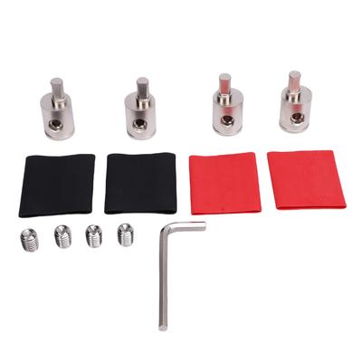 4 Pcs Brass Amp Input Reducer with Accessories Car Stereo Amplifier Wire Terminal Connectors for Vehicle Stereo System