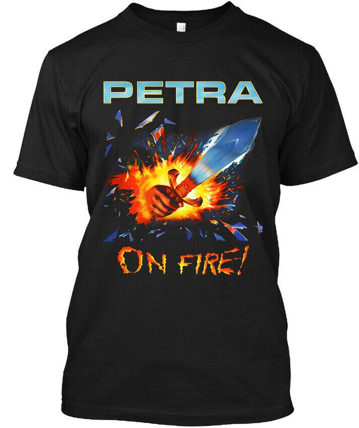 NEW Petra On Fire! American Hard Music Graphic Retro Vintage Logo T-SHIRT Unisex T-Shirt XL