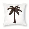 Stylish Palm Tree Embroidered Pillow - Perfect for Home Decor and Beach-Themed Spaces, Adds Tropical Charm