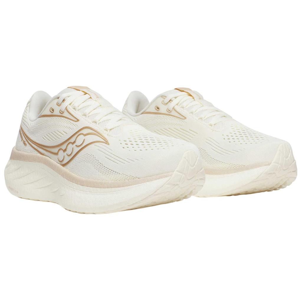 SAUCONY Slip Resistant Abrasion Resistant Low Top Running Shoes Women's White Wide Fit S11001-104