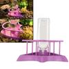 Automatic Reptile Water Feeder Safe Purple Fence Reptile Water Drinker Dispenser with Bottle for   Reptile Supplies