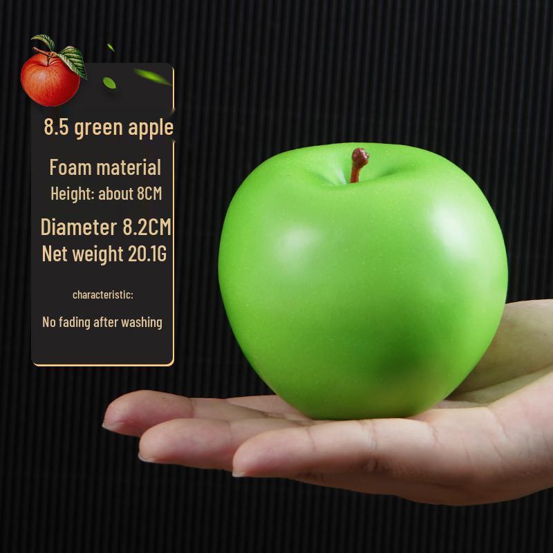 Plastic Apple Fruit and Vegetable Teaching Aid Prop Figurine for Early Education Display