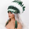 Comfortable Soft Native American Style Indian Feather Headband Headdress Halloween Accessories Customizable Color Size