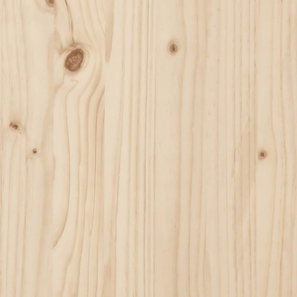 Solid Pine Wood Bed 200x200 cm