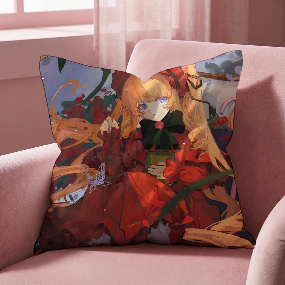 

Anime R-Rozen M-Maiden Cushion Cover Multi-Scene Pillow Cover for Home & Car - Reversible, Soft & Durable for Daily Use 30cmx30cm