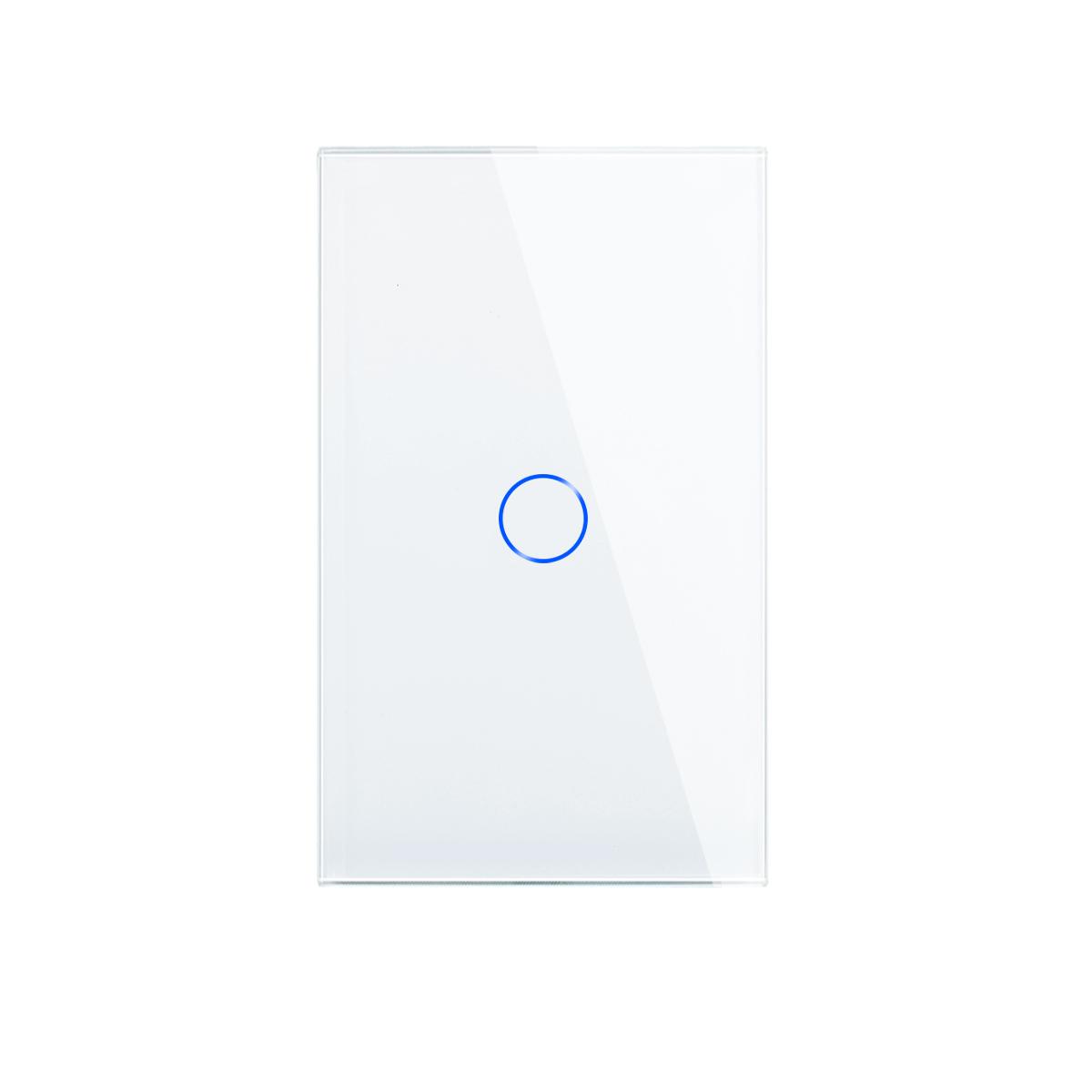 Bingoelec US 118 Smart Dimmer Curtain Touch Switch Remote Control Zigbee WiFi  Relay Wall Led Light Home Tuya Smart Switch 86*86&US Standard белый