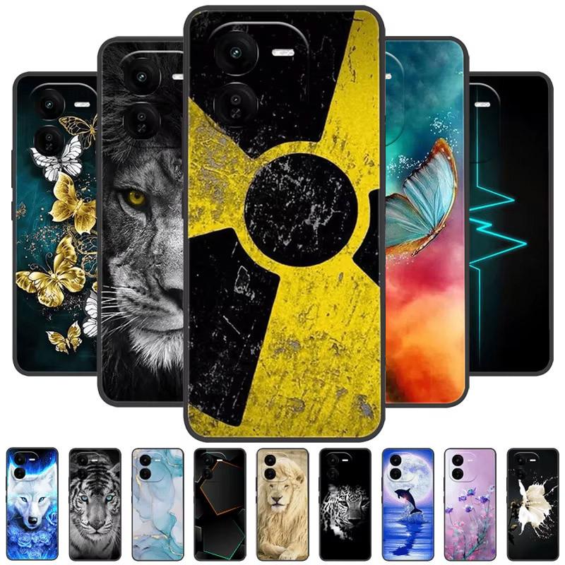 For Vivo IQOOZ9X Cases Z9 Turbo Z9X Z9Turbo 5G Luxury Painted Phone Silicone Soft Back Cover For IQOO Z9 Lite Protective Shells