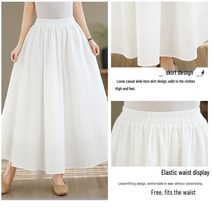 Women's High-End White Sleeveless Suit Dress - Loose Vest & Irregular Skirt Two-Piece Set
