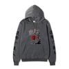 Attack On Titan Samurai Sakura Sun Design Unisex Fleece Hoodie Vertical Japanese Kanji Sleeve Anime Long Sleeve Pullover Sweatshirt