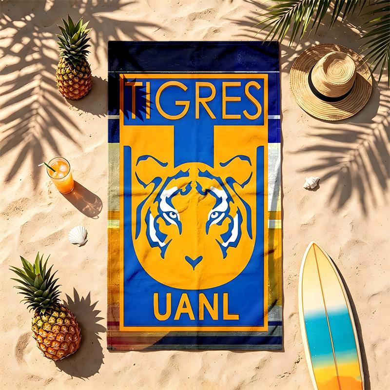 Tigres UANL (1) Theme Beach Towel Sand Resistant Soft And Comfortable Suitable For The Pool Camping Yoga And Diving A Travel