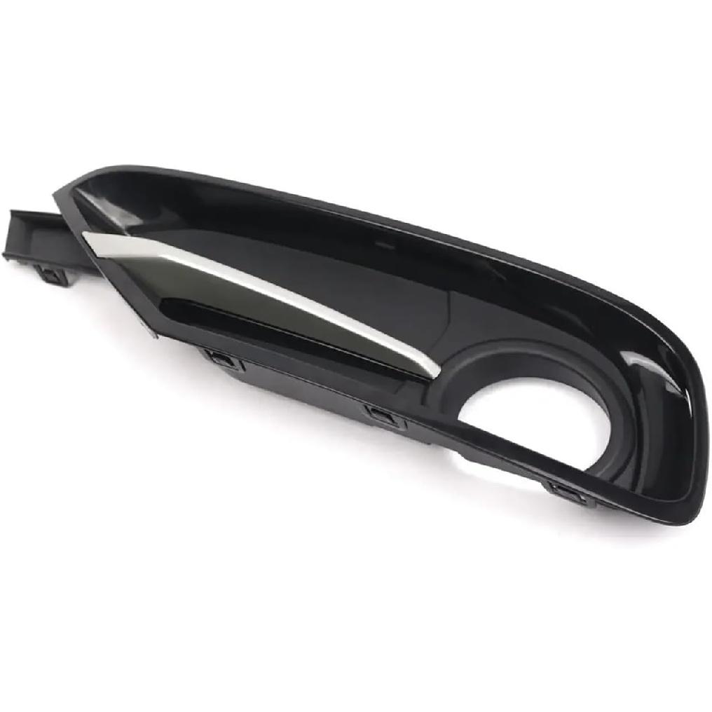 Links Rechts Stoßfänger Nebelscheinwerfer Lampenabdeckung Gitter Gitter mit Chromleiste, Kompatibel mit BMW 3er F30 F31 11-17 51117300737 51117300738(Recht)