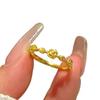 Classic Simple Glossy rose flower Ring antique gold craftsm retro and exquisite palace style suitable for daily jewelry gifts