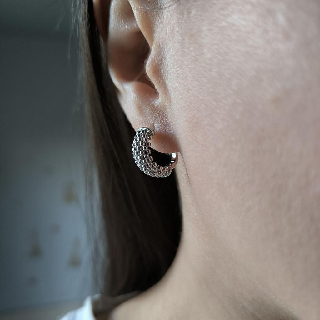 Silver Earrings Without Stones (2184119)