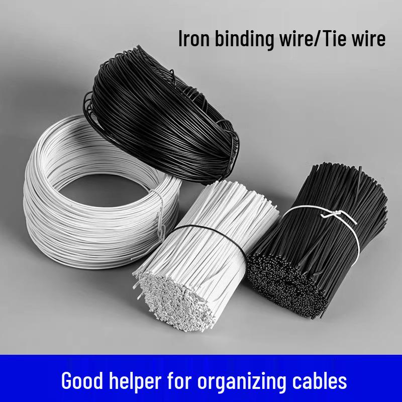 

Пластикова стяжка з залізного дроту (Білий / Чорний) для шпалери винограду