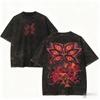 Vintage Washed Demon Slayer Anime Graphic T Shirt Men Women  Cotton Short Sleeve Tee Streetwear Casual Tops Yk Clothes