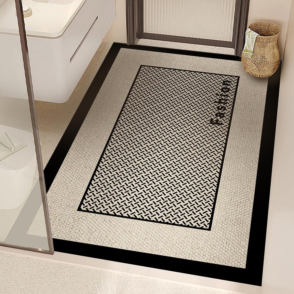 Bathroom Floor Mat, Fully Covered With Anti-Slip Diatomite Carpet At The Bathroom Entrance For Home Decoration