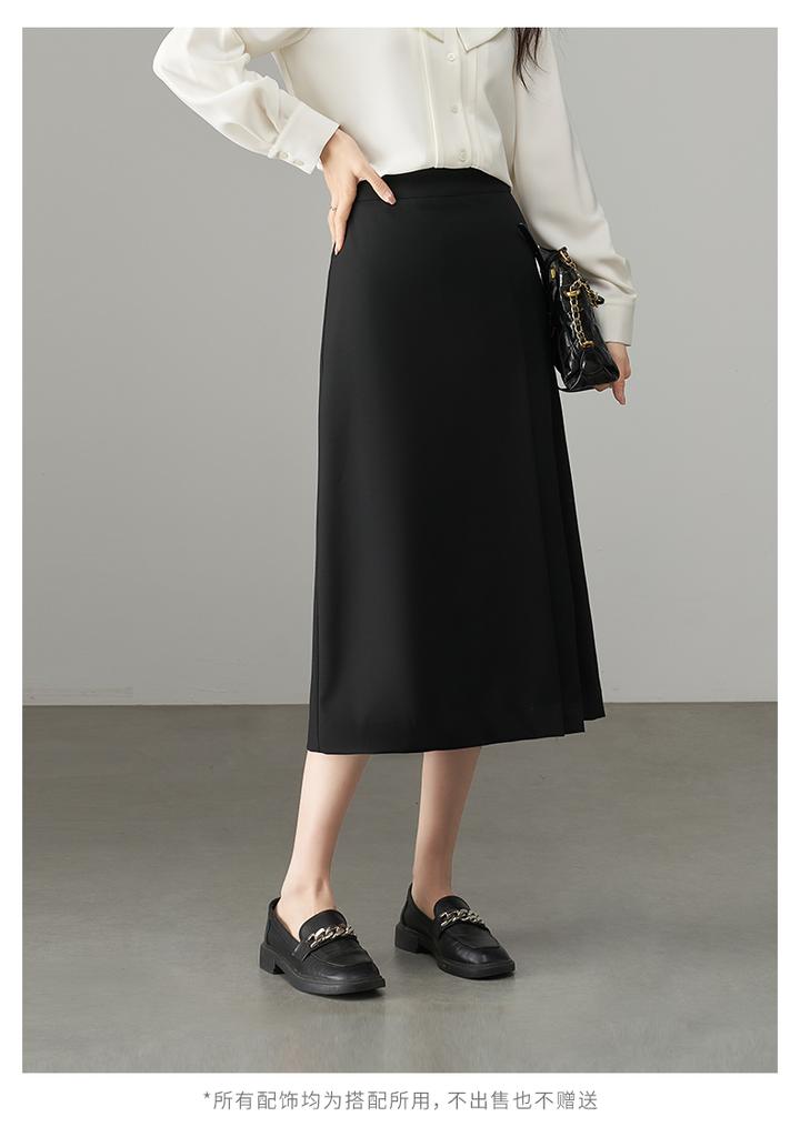 Fashionable Pleated Midi Skirt