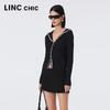 Women's Hooded Slim Fit Knit Cardigan