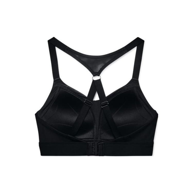 Under Armour Breathelux Solid Logo Training Shock Absorbing High Intensity Sports Bra Women underwear Black 1370739-001