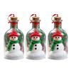 Christmas Snowman Message In A Bottle Recordable Voice Message Bottle Ornament Snow Scene In Nostalgic Bottle Decoration Holiday Keepsake Gift