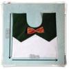 Festive 3 Pieces Set Christmas Bathroom Decoration With Santa Toilet Seat Cover