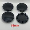 4PCS/lot 58mm Car Wheel Center Hub Cap Preto Sem Logotipo Hubcap Cover Acessórios Para KIA Sportage Sorento Rio K5 Optima Para Hyundai