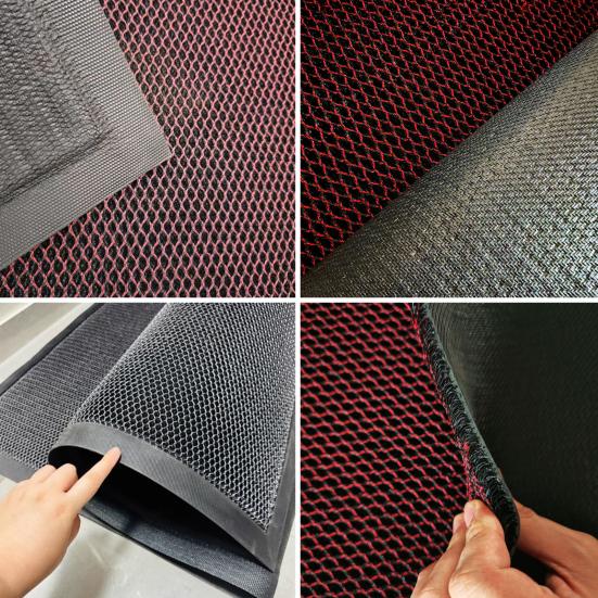 Floor Mat Easy Clean Soft Flexible Foldable Anti-Slip Bottom Home Entrance Mat Elastic Surface Indoor Door Mat